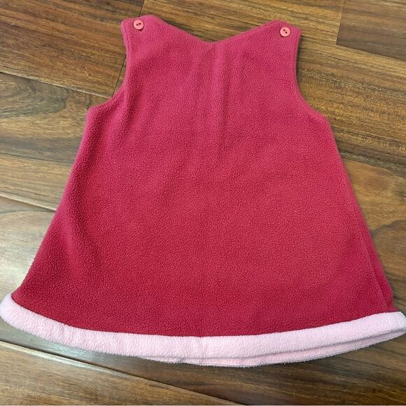 Winnie the Pooh Disney Sincerely Pooh Vintage fleece red/pink embroidered dress - Picture 3 of 4